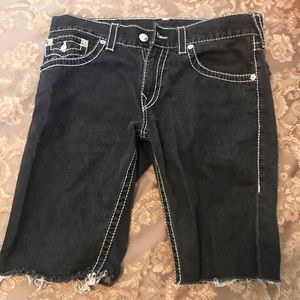 True religion cutoff shorts